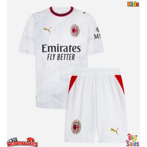 AC Milan Christopher Nkunku #18 Replica Away Stadium Kit for Kids 2026-27 Short Sleeve (+ pants)